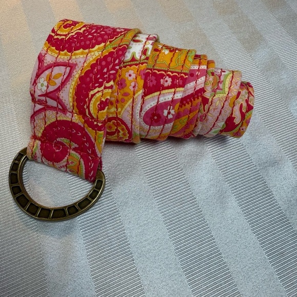 J Crew Cotton Quilted Boho Pastel Paisley Belt Med/Large Women’s - Picture 4 of 12